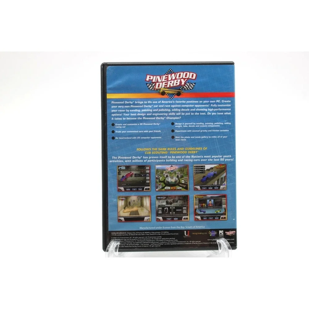 Pinewood Derby (PC, 2008) Boy Scouts of America, w/key code